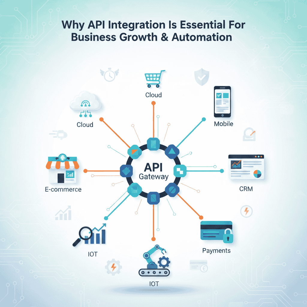 Why API integration is essential for business growth and automation through connected applications and streamlined workflows