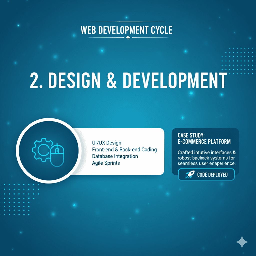 Professional design and development services for websites, mobile apps, and software solutions.