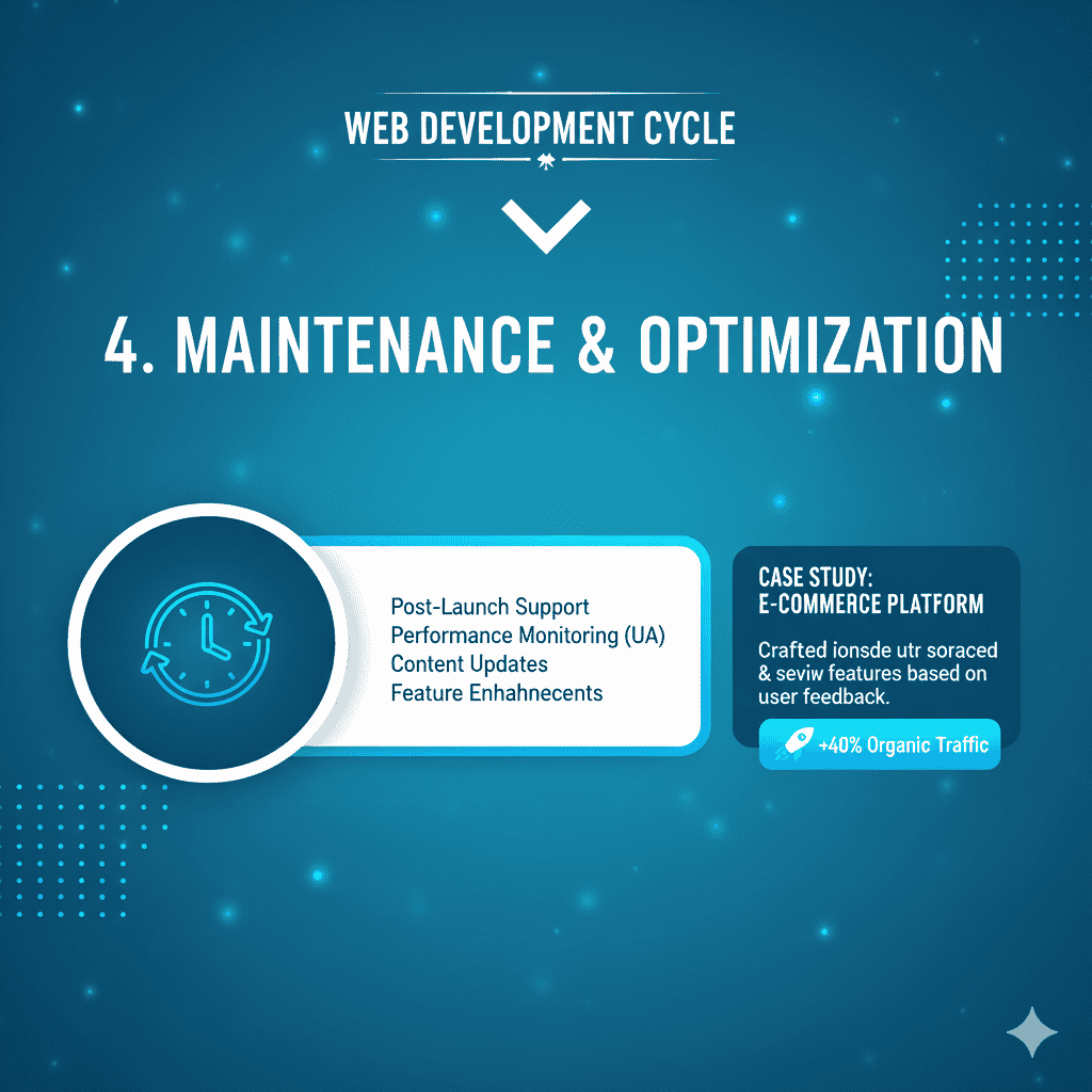Website and software maintenance and optimization services for performance, security, and reliability