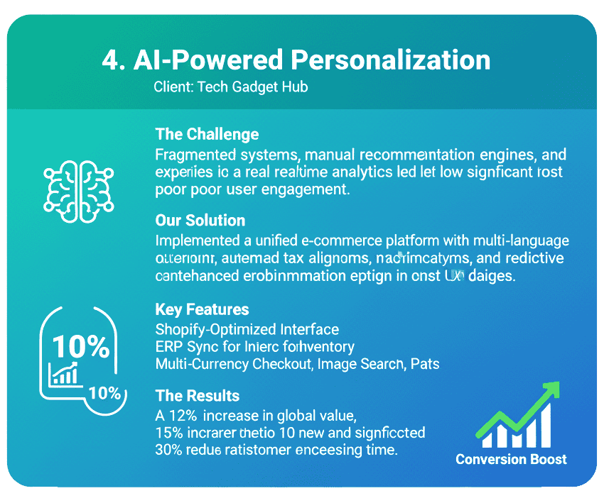 AI-powered personalization for e-commerce to enhance customer experience with smart product recommendations and data-driven insights
