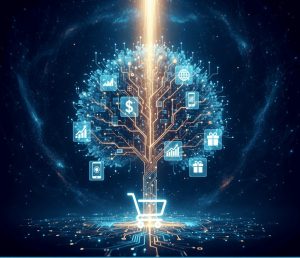 A high-quality ecommerce website development scene, captured with a professional lens. In the foreground, the Webo 360 Solutions brand logo stands out against a sleek, modern user interface featuring an online store, shopping cart, and intuitive navigation. In the middle ground, developers collaborate on coding and design, while in the background, a server room hums with the activity powering the ecommerce platform. Warm, natural lighting illuminates the scene, creating a sense of productivity and innovation. The overall atmosphere conveys the importance of ecommerce website development in today's digital landscape.