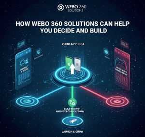 How Webo 360 Solutions helps businesses choose the right development approach and build scalable digital solutions.