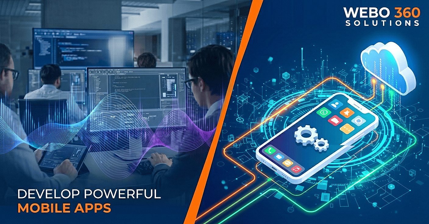 How Webo 360 Solutions helps build powerful mobile apps with custom design, development, testing, and scalable app solutions.
