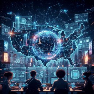 Web service landscape showing teams, platforms, and design collaboration