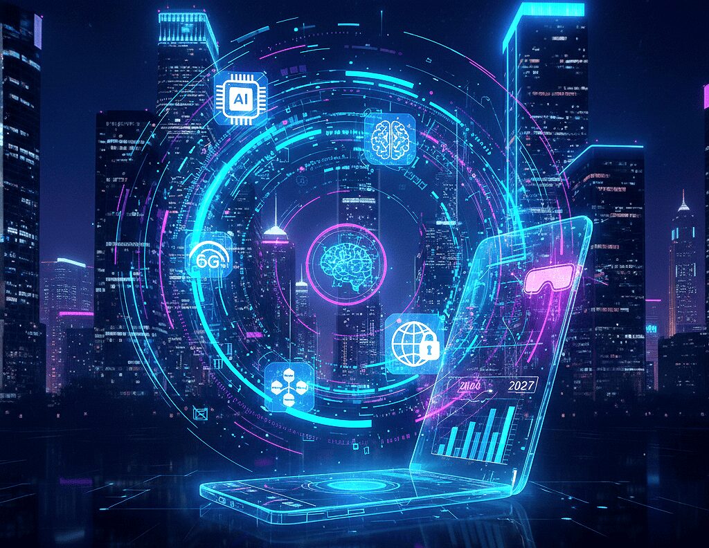 Latest 2026-27 mobile app development trends in USA, including AI integration and advanced UI/UX designs.