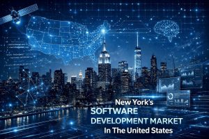 Overview of the New York software development market share within the United States tech industry.