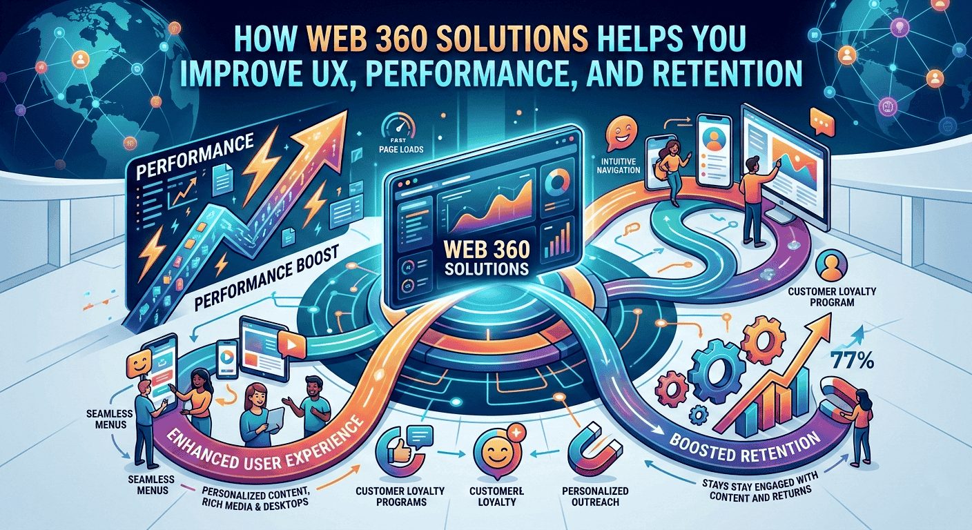 How Webo 360 Solutions improves UX performance and user retention through expert UI/UX design.