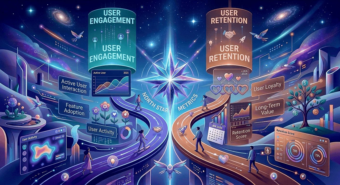 Why user engagement and retention are key north star metrics for UI/UX design in 2026.