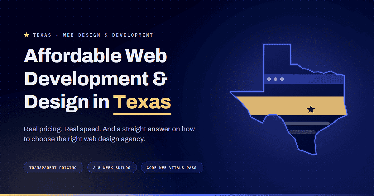 Affordable web development and web design services in Texas